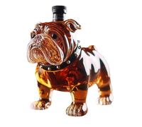 Bouteille de whisky Bouledogue français | 15,91 cm Bulldog - Décanteur de whisky | Forme de bouteille de whisky | Élégante capacité de 300 ml de whisky décoratif pour la maison, bar, restaurant