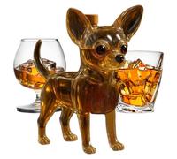 Bouteille de whisky - Bouteille en verre de whisky 3d Dog Whiskey, Dog Verre Récipient Whiisky Decantre | Animal The Whiisky Decaners for Home Decor Vodka Tequila Bourbon Men Birthday Party Boire