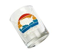 Bouteille de whisky du semi-centenaire du 250e anniversaire des États-Unis, édition créative, de collection en verre avec histoire historique, nouveauté, récipient à liqueur