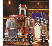Bouteille de Whisky en Forme de Camion de Pompiers, Carafe en Verre de 300 ML, sculptée à la Main, thème Automobile, Distributeur de Liqueur, Verres à vin personnalisés(C)