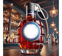 Bouteille De Whisky En Forme De Grenade 3d, Carafe à Whisky Gravée En Forme De Grenade De 300 Ml, Carafe à Vin Vide Fantaisie, Distributeur D'alcool Pour Hommes, Bar à Domicile blue