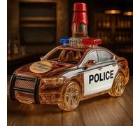 Bouteille de Whisky en Forme de Voiture de Police 300 ML, Carafe en Verre 3D créative sur Le thème de la Voiture, Articles de Bar soufflés à la Main, décoration de Bar, Cadeau(4)