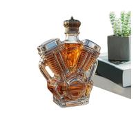 Bouteille De Whisky En Verre | Objets De Collection De Bouteilles D'Alcool - Carafe à Vin en Forme de Moteur de Motocyclette pour Enthousiastes Maison Hôtels Restaurants Vitrine d'Exposition