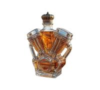 Bouteille de whisky | Objets de collection en forme de moteur de moto pour vitrine, maison, salle à manger, hôtels, restaurants, planificateurs d'événements