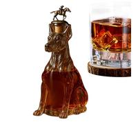 Bouteille de Whisky,Récipient En Forme De Chien De 35 Cl - Carafes pour Alcools - pour Fêtes de Vacances Anniversaires Mariages Salle à Manger Cuisine Bar Maison Hommes