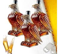 Bouteille de whisky Shirem Eagle, bouteille Jack Daniel's Eagle, édition limitée Oktoberfest 2025 - Fabriquée à la main, Sherry Eagle pour un mariage, un bar ou une maison (3pc)
