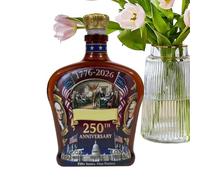 Bouteille De Whisky We The People 250, Carafe À Spiritueux Des États-Unis, 300 Ml, Carafe En Verre Patriotique, Présentoir De Bar À Collectionner, Design Commémoratif, Pour Les Fêtes De Bar À Domicile