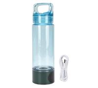 Bouteille d'eau à hydrogène 400 ml, anti-fuite, générateur d'eau riche en hydrogène portable pour les sports de plein air, argent bleu (Vert + Bleu)