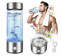 Bouteille d'eau à hydrogène, 420 ml, générateur d'eau portable avec électrolyse en 3 minutes, rechargeable par USB, technologie SPE PEM, eau riche en hydrogène pour la maison, le bureau, les voyages