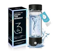 Bouteille d'eau à hydrogène 8.0 améliorée 2025 【Certifié par autorité - 3000 PPB】Bouteille d'eau Hydro 100 % étanche 【Verrouillage à hydrogène de 8 heures】La technologie PEM/SPE produit de l'eau