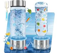 Bouteille d'eau à hydrogène avec technologie avancée SPE PEM, jusqu'à 4000 PPB, bouteille d'eau portable rechargeable 1500 mAh, 420 ml pour voyage, gym, maison, bureau, famille et usage quotidien