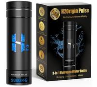 Bouteille d'eau à hydrogène, générateur de bouteille d'eau d'hydrogène jusqu'à 9000 PPB avec technologie SPE/PEM, adaptateur universel portable 3 en 1 et pulvérisation de brume rafraîchissante pour