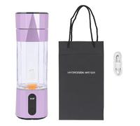 Bouteille d'eau à hydrogène Ioniseur d'eau à électrolyse rapide rechargeable portable avec technologie PEM pour les exercices de voyage au bureau 208 ml Matériau PC transparent et (Violette)