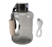 Bouteille d'eau à hydrogène Waterionizer haute capacité pour les athlètes (Gris Noir)
