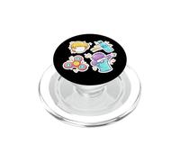 Bouteille d'eau à Rabat avec icônes nostalgiques des années 2010 PopSockets PopGrip pour MagSafe