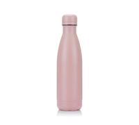 Bouteille d'eau Acier Inoxydable, Gourde Isotherme Réutilisable Gourde Inox sans BPA isolé à Bouteille Isotherme pour Froide Pendant 24heures, Chaude Pendant 12 Heures (Rose Pâle, 500ml)
