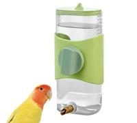 Bouteille d'eau automatique pour oiseaux, 280 ml, distributeur monté sur cage avec long bec pour petits oiseaux comme les perroquets et les pinsons, pour une hydratation sûre et propre