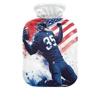 Bouteille d'eau avec housse souple pour les muscles endoloris - Motif drapeau des États-Unis - Pour le sport