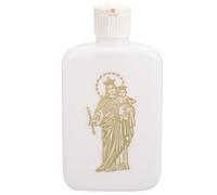Bouteille D'eau Bénite Chrétienne Rechargeable 100ml, Plastique Blanc | Format de Poche Léger, pour Eau Bénite ou Autres Liquides, Fêtes et Préparation au Baptême