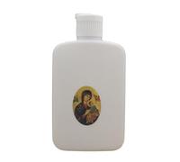 Bouteille d'eau bénite vide en plastique avec couvercle à vis, motif crucifix, bouteille de lotion, accessoires religieux