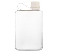 Bouteille d'eau carrée - Bouteille d'eau plate de 500 ml - Bouteille d'eau de voyage en plein air, bouteille d'eau fine pour le fitness, la gym, la randonnée, le cyclisme