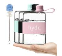 Bouteille d'eau carrée en Tritan sans BPA | Anti-fuite et anti-chute | Bouteille plate de 500 ml