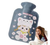 Bouteille d'eau chaude 500 ml - Coussin chauffant rechargeable en peluche douce pour l'hiver chaud, manuel et chaud | Pack de confort pour la bonne nuit pleine d'eau thérapeutique,