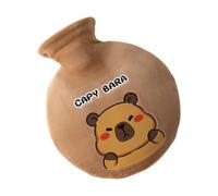 Bouteille D'eau Chaude Avec Couverture En Peluche - 700 Ml De Chauffe-eau À Main Doux, Confortable Manche Animal | Mignon Capybara Design Thermique Sac, Sac De Chaleur Pour Le Sommeil Ou
