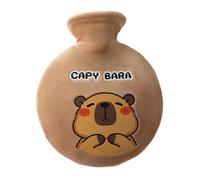 Bouteille D'eau Chaude Avec Couverture En Peluche - 700 Ml De Chauffe-eau À Main Doux, Confortable Manche Animal | Mignon Capybara Design Thermique Sac, Sac De Chaleur Pour Le Sommeil Ou