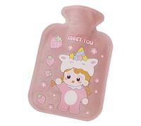 Bouteille d'eau chaude d'hiver - sac d'eau chaude en peluche 500 ml | Réchauffeur de lit souple portable pour les pieds et la taille, un coussin de chauffage réutilisable pour le confort hivernal, un