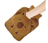 Bouteille d'Eau Chaude, Forme De Capybara 1000 Millilitres Rétention De La Chaleur, Pochette d'Eau Chaude, Pour le Cou, le Dos, l'Épaule, le Camping, les Jambes, les Voyages, les Hommes, les, les Fem
