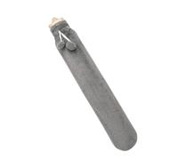 Bouteille D'eau Chaude Longue Avec Housse En Tissu Molletonné, Capacité De 2 Litres, Pour Réchauffer Le Lit, Se Protéger Du Froid Et Garder Au Chaud Le Cou, Les épaules, Le Dos Et Les Jambes (Gris)