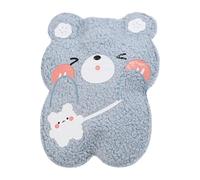 Bouteille d'eau chaude pour le lit, bouillotte de dessin animé mignonne, bouillotte confortable avec motif animal en peluche