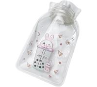 Bouteille d'eau chaude - Sac à chaleur portable, récipient chaud de dessins dessinées | 5,71x3,35 pouces Soft Gel Reliefs chauds, paquet à froid, outil de relaxation corporelle, Pain apaise l'aide ave