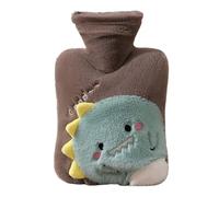 Bouteille d'eau chaude - Sac en peluche rempli d'eau de 1000 ml, grand coussin chauffant | Chaussure de lit pour les pieds à la taille, d'eau chaude douce, emballage de chaleur inv