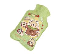 Bouteille d'eau chauffée, Bouteille d'eau chaude,Sac d'eau mignon dessin animé - Coussin chauffant portable rempli d'eau, étui réutilisable en peluche d'hiver