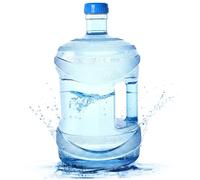 Bouteille d'eau de 5 L, bonbonne d'eau vide en plastique de 5 L avec bouchon à vis et poignée intégrée pour glacière, récipient rangement, bouteille ', ' 7