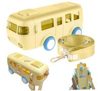 Bouteille d'eau de bus 1pc pour enfants 500 ml de qualité alimentaire Arecable bouteille d'eau pour enfants avec paille et sangle réglable pour l'école, sortie.