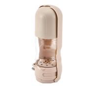 Bouteille d'eau de chien avec bol de nourriture, 2 po en 1 Bouteille d'eau de chien, Puppy Water Cup 2 in 1, Accessoires pour chiens alimentant les fournitures avec un filtre en carbone activé, concep
