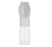 Bouteille d'eau de Chien, Chiot Alimentant Les Bouteilles de Distributeur d'eau de Chiot Portable avec Longe 380 ML de Mangeoire à Eau Dispensateur d'eau pour Animaux (Jaune) (Rose S) (Gris S)