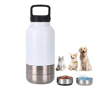 Bouteille d'eau de chiens - Bottle de consommation de chiot à l'épreuve des déversements de 1520 ml | Tasse d'hydratation pour chiens portables avec bol détachable pour la marche, la randonnée, le cam