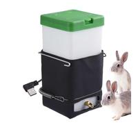 Bouteille d'eau de lapin Heated - 1 L No-Drip Brass Nozzle Hamster Water Bottle | 7,09 x 3,15 x 3,15 Inches Anti-Bite Hamster WaterBottle For Ferrets Birds Mouse Cockatiel