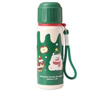 Bouteille d'eau de Noël, 550 ML, Bouteille d'eau Isotherme en Forme 'Ours Mignon avec Corde de Levage, Tasses Voyage isolées en Acier Inoxydable pour Le Sport, la Salle Sport et l'extérieur
