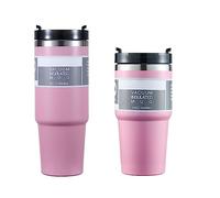 Bouteille d'eau de sport anti-fuite, peinture diamant, 68 ml, double paroi, en acier inoxydable, isolation thermique, tasse de café froid, peinture ordinaire, bleu, 590 ml
