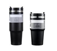 Bouteille d'eau de sport anti-fuite, peinture diamant, 68 ml, double paroi, en acier inoxydable, isolation thermique, tasse de café froid, peinture ordinaire, bleu, 590 ml