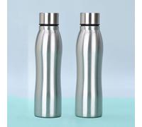 Bouteille D'eau De Sport En Acier Inoxydable,Monocouche,Tasse À Eau Robuste,D'extraction En Métal,Verres,Camping,Sports,Salle De Sport,Haute Qualité,1000ml - Type 2pcs Waist Cup-1000ml