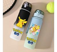 Bouteille d'eau de sport en plastique écologique 550 ml Pokémon Pikachu Charizard Venusaur, gourde de fitness, gourde à boisson PKQ36