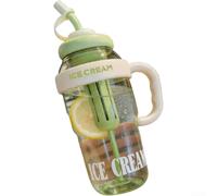 Bouteille d'eau de sport en plastique PC avec passoire à thé Vert 1100 ml