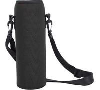 Bouteille d'eau de sport en plein air Sac de support thermique Étui de preuve raillé avec sangle (noir)