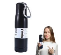 Bouteille d'eau de sport - Tasse isotherme en acier inoxydable, grande capacité, bouteille de sport portable avec corde de transport, idéale pour le camping, la randonnée, la pêche, les activités de